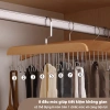 Móc gỗ treo áo ngực 2 dây JYoohome - Giá treo 8 mắc, giá chỉ 24.223₫, chất liệu gỗ tự nhiên, giữ áo lót không trượt 2