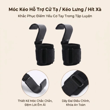 Móc Hỗ Trợ Kéo Xà 200kg - Chống Rơi, Dây Đeo, Tập Thanh Ngang, Giá 96.280₫ 7 Móc Hỗ Trợ Kéo Xà 200kg - Chống Rơi, Dây Đeo, Tập Thanh Ngang, Giá 96.280₫ 7