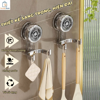 Móc hút đa năng không cần khoan, dễ lắp đặt, tái sử dụng, chỉ 24.900đ