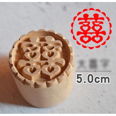 Mộc in bánh pía 5cm-3,5cm-2,5cm - Đường may chắc, giá chỉ 38.000₫ (giảm từ 45.600₫)