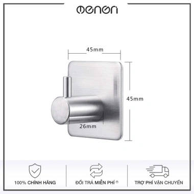 Móc INOX 304 Dán Tường Keo 3M - Móc Treo Quần Áo Đa Năng OENON Giá 30.000đ 10