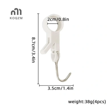 Móc Kẹp Ống 4 Cái KOQZM - Treo Quần Áo Túi Khăn Nhà Bếp Phòng Tắm 39.050 VND 5