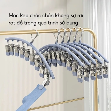 Móc Kẹp Quần Áo Chống Trượt Chống Gió Handobox - Đa Năng Treo Đồ Trẻ Em, Người Lớn, Tất Vớ, Tiện Lợi 35k 5