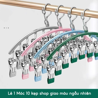 Móc Kẹp Quần Áo Chống Trượt Chống Gió Handobox - Đa Năng Treo Đồ Trẻ Em, Người Lớn, Tất Vớ, Tiện Lợi 35k 8