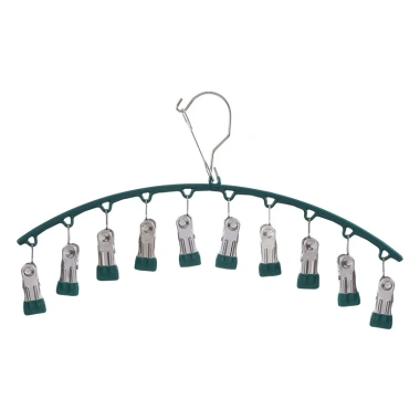 Móc kẹp treo đồ lót cao cấp 10 kẹp đa năng, gập gọn, tiện dụng - Giá chỉ 25.599 VND