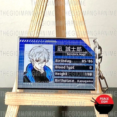 Móc khóa 2 mặt BLUE LOCK anime chibi mica trong acrylic dễ thương - chỉ 15.000