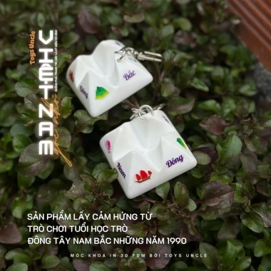 Móc khóa 3D FDM Đông Tây Nam Bắc - BST Góc Nhỏ Việt Nam Rực Rỡ, Thiết kế độc đáo, Giá ưu đãi 75.600₫