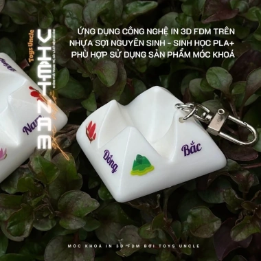 Móc khóa 3D FDM Đông Tây Nam Bắc - BST Góc Nhỏ Việt Nam Rực Rỡ, Thiết kế độc đáo, Giá ưu đãi 75.600₫