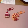 Móc Khóa 3D Mini Dễ Thương Dâu Bánh Pizza – Chìa Khóa Xe, Túi Xách, Trang Trí 29,481đ 3