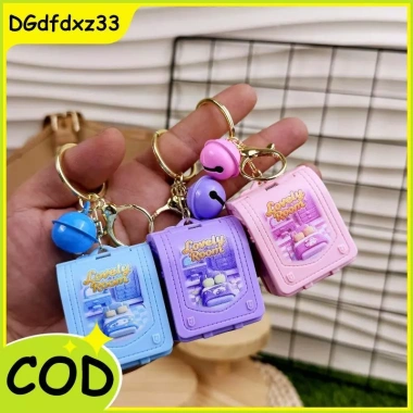 Móc khóa 3D Sanrio Kuromi bật lên gấp 3 Mini Oys thẻ khóa học sinh giảm giá 57.500 VND