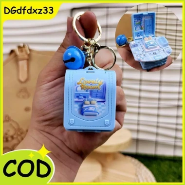 Móc khóa 3D Sanrio Kuromi bật lên gấp 3 Mini Oys thẻ khóa học sinh giảm giá 57.500 VND