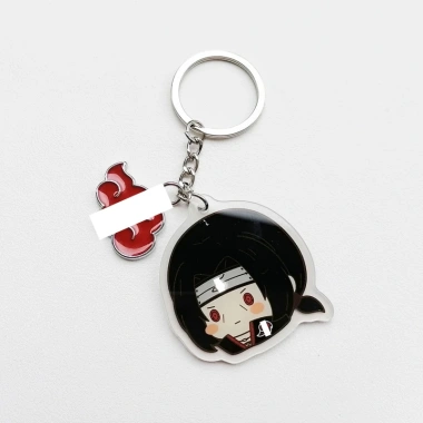 Móc khóa acrylic Anime Ninja Q Sasuke Naruto - mặt dây chuyền Làng Lá, giảm còn 19.500đ