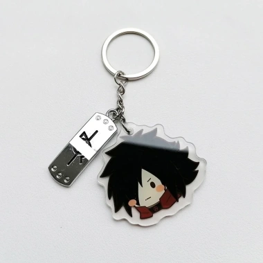 Móc khóa acrylic Anime Ninja Q Sasuke Naruto - mặt dây chuyền Làng Lá, giảm còn 19.500đ
