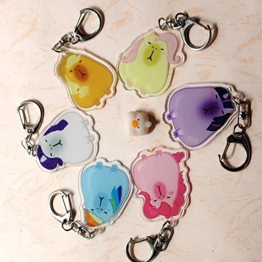 Móc khóa acrylic Capybara My Little Pony – Trang trí sinh viên, hình ngựa, giá ưu đãi 12.500₫