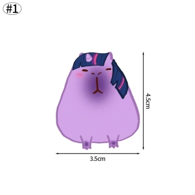 Móc khóa acrylic Capybara My Little Pony – Trang trí sinh viên, hình ngựa, giá ưu đãi 12.500₫