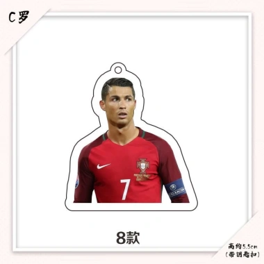 Móc khóa acrylic Cristiano Ronaldo mặt dây chuyền bóng đá quà sinh nhật, quà tặng 18.500₫