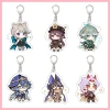 Móc khóa Acrylic Genshin Impact Kaedehara Kazuha, Raiden Shogun, Hu Tao - Quà tặng 3