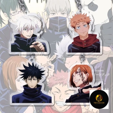 Móc khoá Acrylic Jujutsu Kaisen Fushiguro Megumi Gojo Satoru - Chibi cute, trang trí, giá 22.000 VND