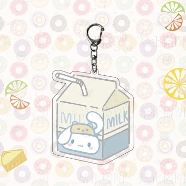 Móc khoá Acrylic Sanrio Kuromi, Melody, Cinnamoroll, Pompurin - Dễ thương, giá 18.500 VND 4 Móc khoá Acrylic Sanrio Kuromi, Melody, Cinnamoroll, Pompurin - Dễ thương, giá 18.500 VND 4