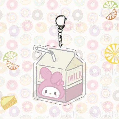 Móc khoá Acrylic Sanrio Kuromi, Melody, Cinnamoroll, Pompurin - Dễ thương, giá 18.500 VND