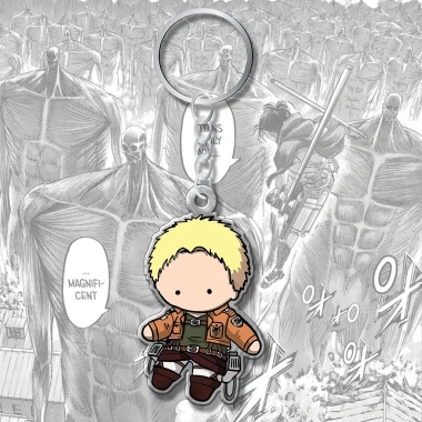 Móc khóa anime Attack on Titan chibi Eren Levi Reiner Erwin Annie - Giá 19.980₫