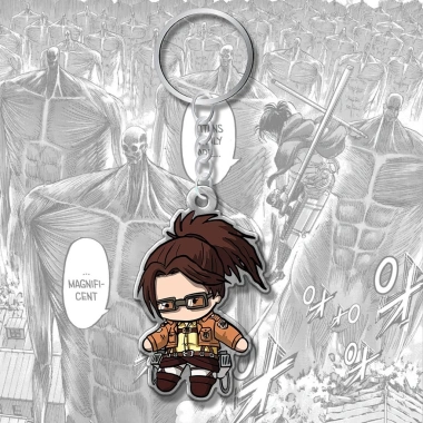 Móc khóa anime Attack on Titan chibi Eren Levi Reiner Erwin Annie - Giá 19.980₫