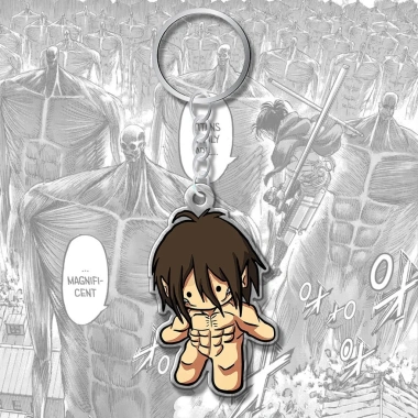 Móc khóa anime Attack on Titan chibi Eren Levi Reiner Erwin Annie - Giá 19.980₫