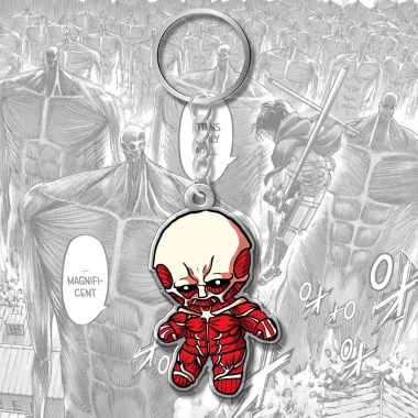 Móc khóa anime Attack on Titan chibi Eren Levi Reiner Erwin Annie - Giá 19.980₫