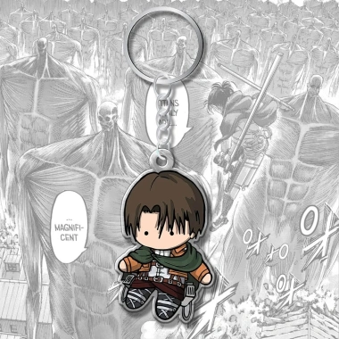 Móc khóa anime Attack on Titan chibi Eren Levi Reiner Erwin Annie - Giá 19.980₫