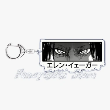 Móc khóa Anime Attack on Titan Eyes - Eren, Mikasa, Levi, phụ kiện dễ thương 5 Móc khóa Anime Attack on Titan Eyes - Eren, Mikasa, Levi, phụ kiện dễ thương 5