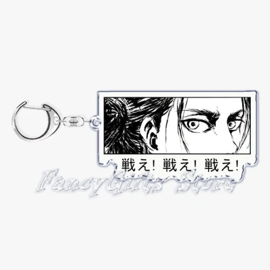 Móc khóa Anime Attack on Titan Eyes - Eren, Mikasa, Levi, phụ kiện dễ thương