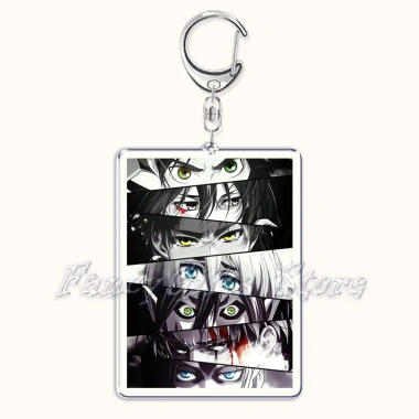 Móc khoá Anime Attack on Titan Levi & Eren Yeager nhựa Acrylic 2 mặt rõ nét, phụ kiện trang trí, chỉ 22.000₫
