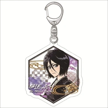 Móc khóa Anime BLEACH The Blood Warfare - Kurosaki Ichigo, Byakuya, Aizen, Sousuke - Phụ kiện trang trí túi xách, balo 17.850₫