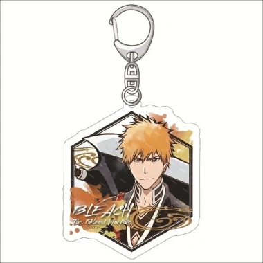Móc khóa Anime BLEACH The Blood Warfare - Kurosaki Ichigo, Byakuya, Aizen, Sousuke - Phụ kiện trang trí túi xách, balo 17.850₫
