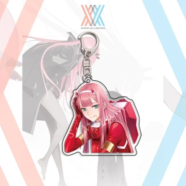 Móc khoá anime Japan DARLING IN THE FRANXX - Keychain ZERO TWO Ichigo Miku, phụ kiện balo, túi xách, chỉ 16.500đ