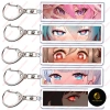 Móc Khóa Anime Waifu Girls Eyes Acrylic Hai Mặt Phụ kiện túi xách balo giảm giá 18.500₫