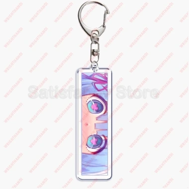 Móc Khóa Anime Waifu Girls Eyes Acrylic Hai Mặt Phụ kiện túi xách balo giảm giá 18.500₫