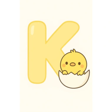 Móc Khóa Baby Chick Ôm Bảng Chữ Cái - Giá ưu đãi 11.900đ, giảm từ 15.232đ