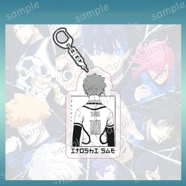 Móc khóa BLUE LOCK anime chibi đen trắng mica acrylic dễ thương 13.000₫