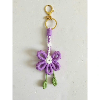 Móc Khóa Bông Hoa Tết Handmade Macrame Phụ Kiện Trang Trí và Quà Tặng Giá 47.000₫ 7