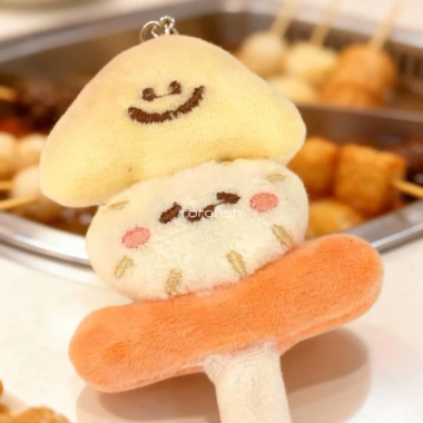 Móc Khóa Bông Mini Hot Pot Cute Treo Balo Túi Xách Chìa Khóa Quà Tặng 30k 5