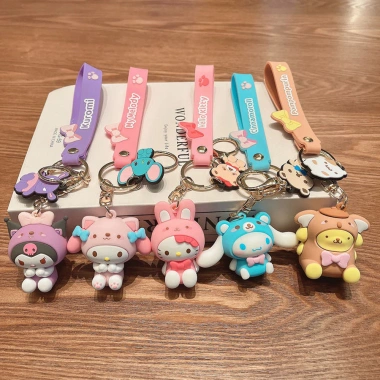 Móc khóa búp bê Cinnamoroll Kuromi - Đồ trang trí, quà tặng, chỉ 38.500₫