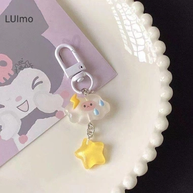 Móc khóa cặp đôi LUImo hoạt hình dạ quang sao đám mây – điện thoại – 20.350 VND