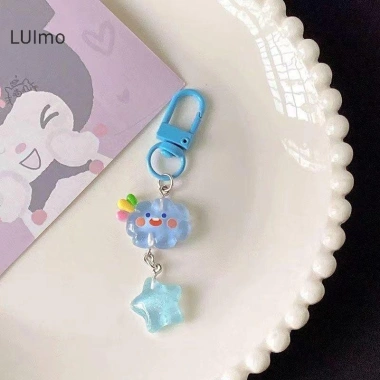 Móc khóa cặp đôi LUImo hoạt hình dạ quang sao đám mây – điện thoại – 20.350 VND