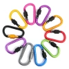 Móc khóa Carabiner D hợp kim nhôm đa năng - Màu tùy chọn, du lịch an toàn, giá 11.000₫