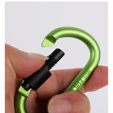 Móc khóa Carabiner D hợp kim nhôm đa năng - Màu tùy chọn, du lịch an toàn, giá 11.000₫ 4