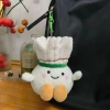 Móc khóa cầu lông 10cm sang trọng, ba lô búp bê nhồi bông mềm mại, đồ chơi hấp dẫn cho trẻ