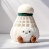 Móc khóa cầu lông 10cm sang trọng, ba lô búp bê nhồi bông mềm mại, đồ chơi hấp dẫn cho trẻ 4