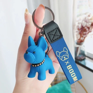 Móc Khóa Chó Bulldog Boom - Phụ Kiện Túi Xách & Chìa Khóa Xe Thời Trang Nhiều Màu, Giá Ưu Đãi 14.500 VND