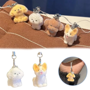 Móc khóa chó hoạt hình kawaii lấp lánh, dây buộc điện thoại mini, giá ưu đãi 28.600₫ 4 Móc khóa chó hoạt hình kawaii lấp lánh, dây buộc điện thoại mini, giá ưu đãi 28.600₫ 4